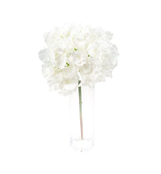 Umělá květina Sia Home Fashion Hortenzie bílá 50 cm