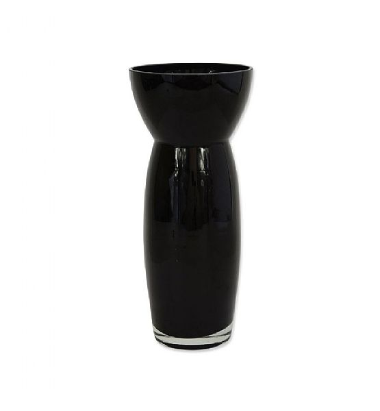 Váza Stardeco FSAPIEN černá 14x33cm