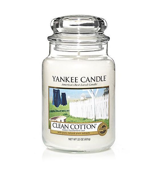 Vonná svíčka Yankee Candle Clean Cotton classic velký  623g/150hod
