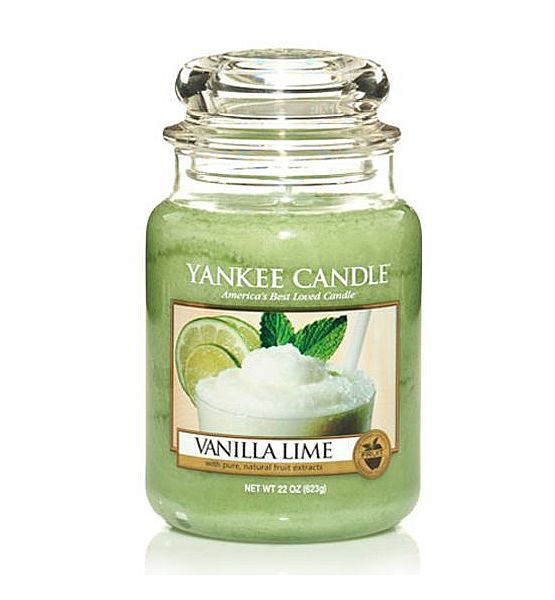 Vonná svíčka Yankee Candle Vanilla Lime LIME classic velký 623g/150hod