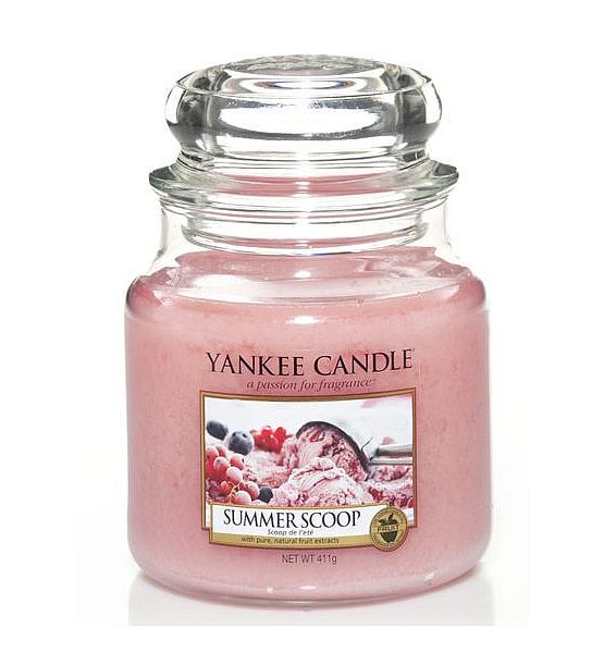 Vonná svíčka Yankee Candle Summer Scoop classic střední 411g/90hod