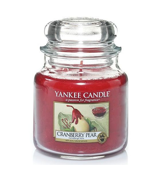 Vonná svíčka Yankee Candle Cranberry Pear classic střední 411g/90hod