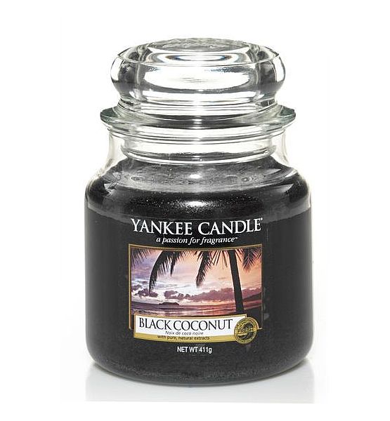 Vonná svíčka Yankee Candle Black Coconut classic střední 411g/90hod