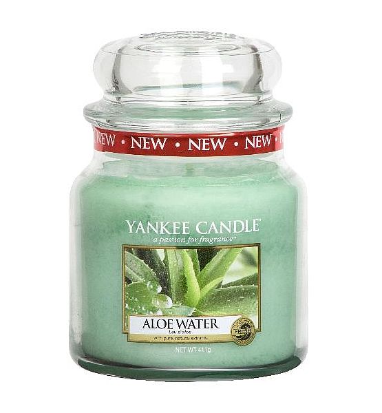 Vonná svíčka Yankee Candle Aloe Water classic střední 411g/90hod
