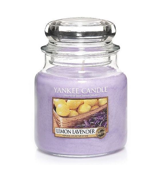 Vonná svíčka Yankee Candle Lemon Lavender classic střední 411g/90hod