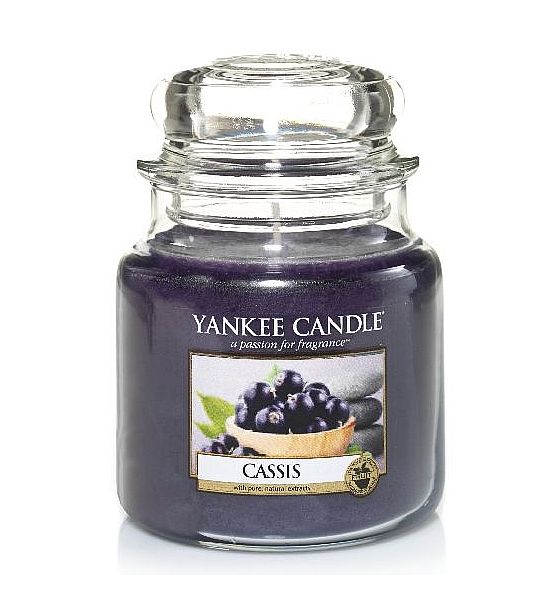 Vonná svíčka Yankee Candle Cassis classic střední 411g/90hod