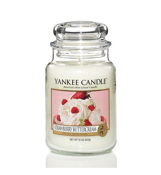 Vonná svíčka Yankee Candle Strawberry Buttercream classic velký 623g/150hod