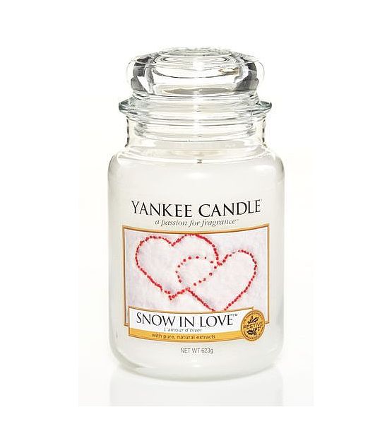 Vonná svíčka Yankee Candle Snow In Love classic velký 623g/150hod