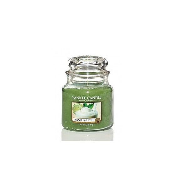 Vonná svíčka Yankee Candle Vanilla Lime classic střední 411g/90hod