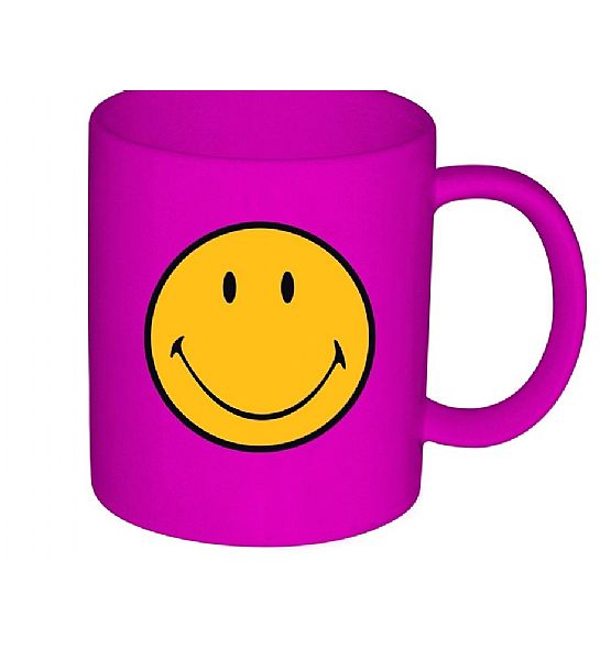 Hrnek Zak Designs Smiley malinový plast 350ml