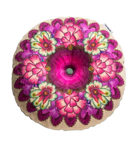 Polštář Desigual kruh fialový 37 cm