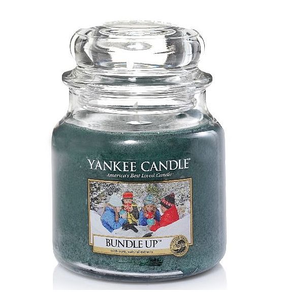 Vonná svíčka Yankee Candle Bundle Up classic střední 411g/90hod