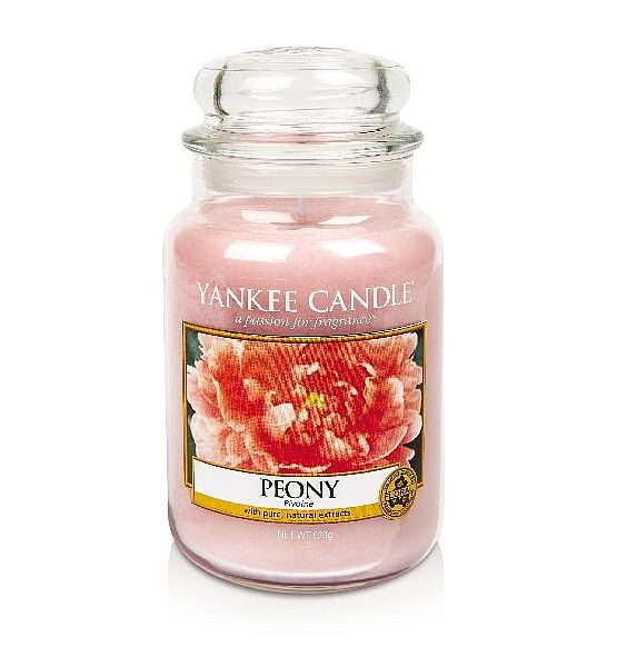 Vonná svíčka Yankee Candle Peony classic velký 623g/150hod