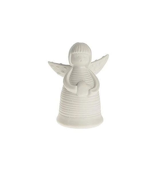 Dekorační soška anděl Det Gamle Apotek keramika bílý 10,5cm
