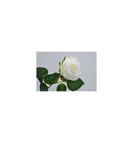 Umělá květina Silk-ka Růže krémová 43cm