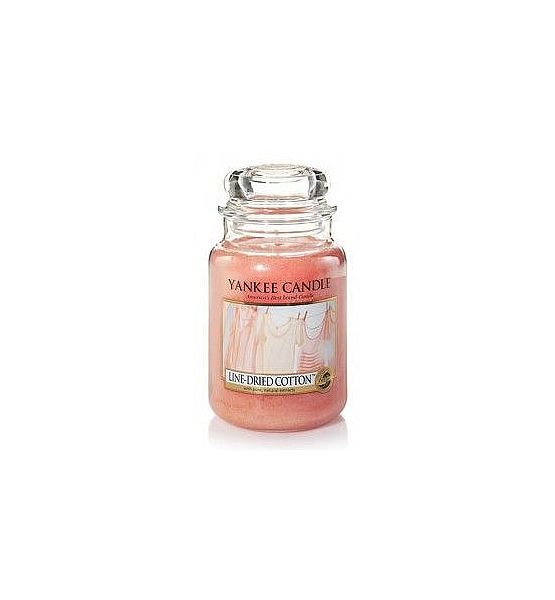 Vonná svíčka Yankee Candle Line Dried Cotton classic velký 623g/150hod