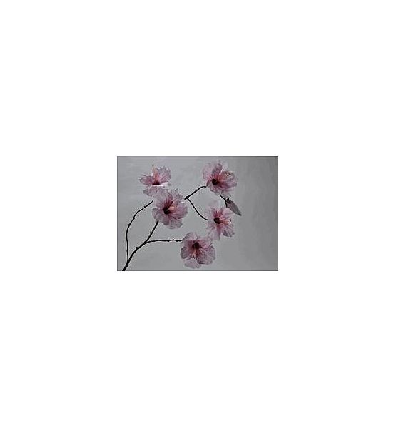 Umělá květina Silk-ka Ibišek růžový 121cm