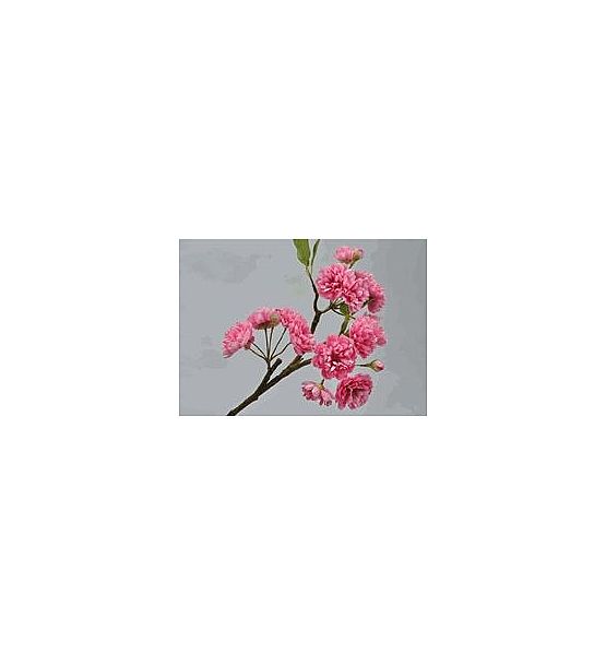 Umělá květina Silk-ka větev růžový květ 46cm