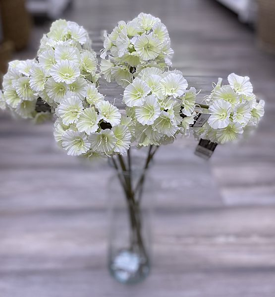 Umělá květina Sia Home Fashion Chryzantéma bílá 53cm