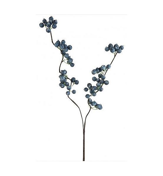 Umělá květina Sia Home Fashion Bobule modré 91cm