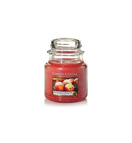 Vonná svíčka Yankee Candle Summer Peach classic střední 411g/90hod