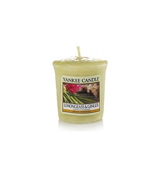 Vonná votivní svíčka Yankee Candle Lemongrass & Ginger 49g/15hod