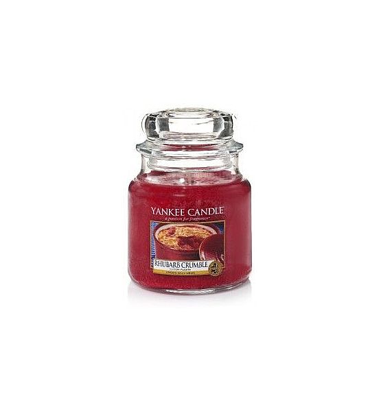 Vonná svíčka Yankee Candle Rhubarb Crumble classic střední 411g/90hod