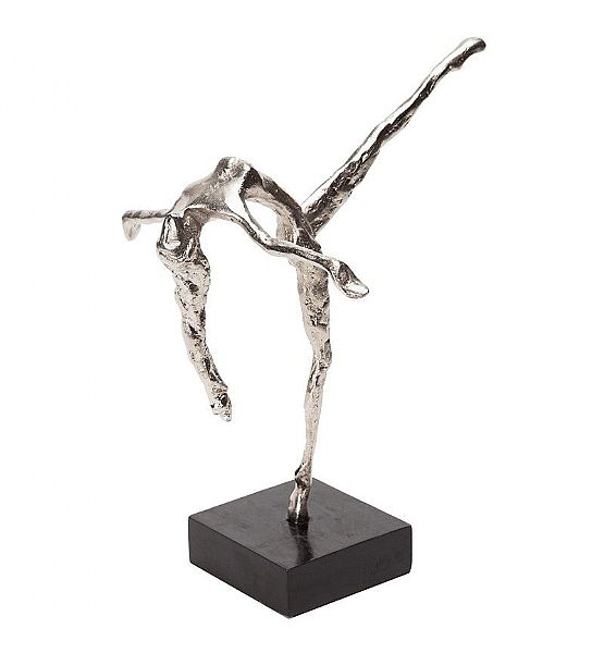 Dekorační soška tanečnice Sia Home Fashion stříbrná 32 cm