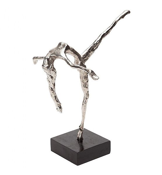 Dekorační soška tanečnice Sia Home Fashion stříbrná 32 cm