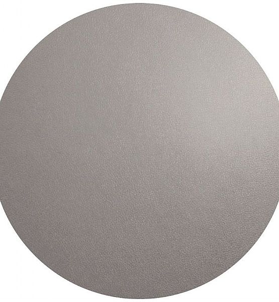 Prostírání Asa Selection kulaté šedé (imitace kůže) 38cm