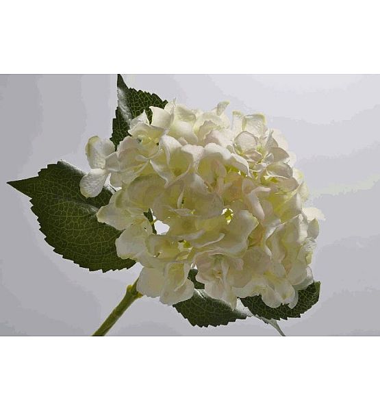 Umělá květina Silk-ka Hortenzie krémová jemný růžový střed  56cm