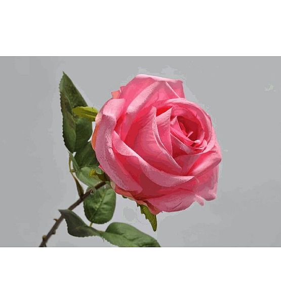 Umělá květina Silk-ka Růže růžová 50cm