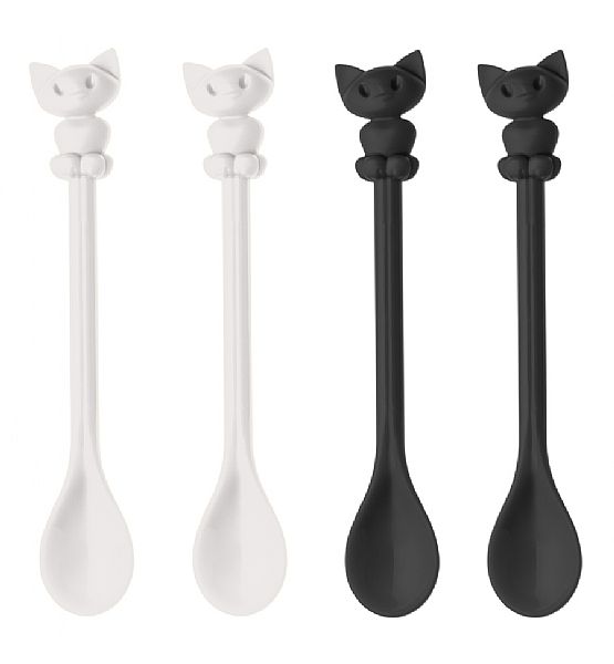 Lžičky Koziol Kitty plast 4 ks 15 cm