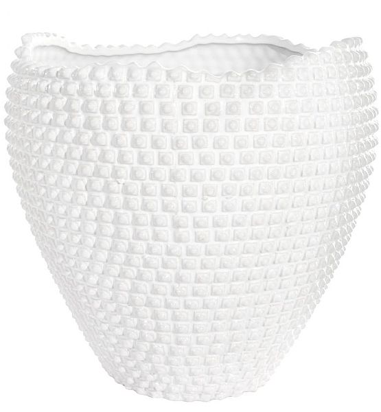 Váza Shishi keramická bílá 32x30,5 cm