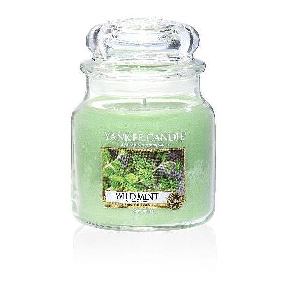 Vonná svíčka Yankee Candle Wild Mint classic střední 411g/90hod