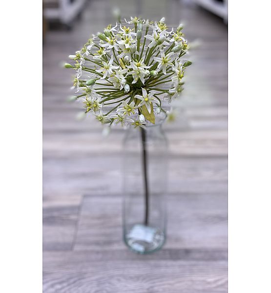 Umělá květina Sia Home Fashion Allium bílá 48 cm