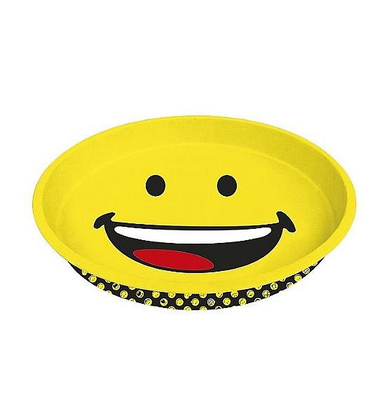 Plechový podnos Zak Designs Smiley kulatý 33x4cm