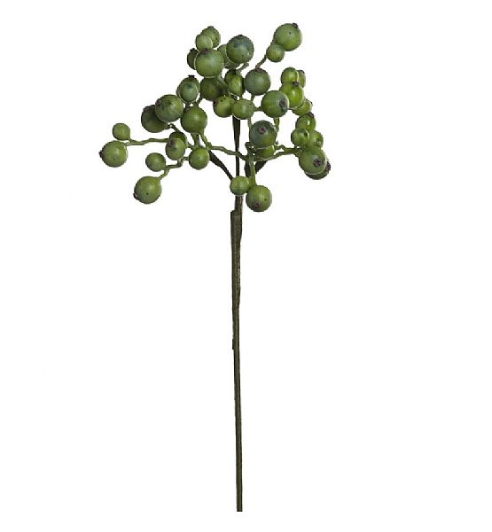 Umělá květina Sia Home Fashion bobule zelené 33cm