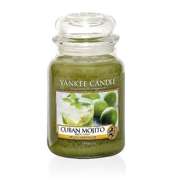 Vonná svíčka Yankee Candle Cuban Mojito classic velký 623g/150hod