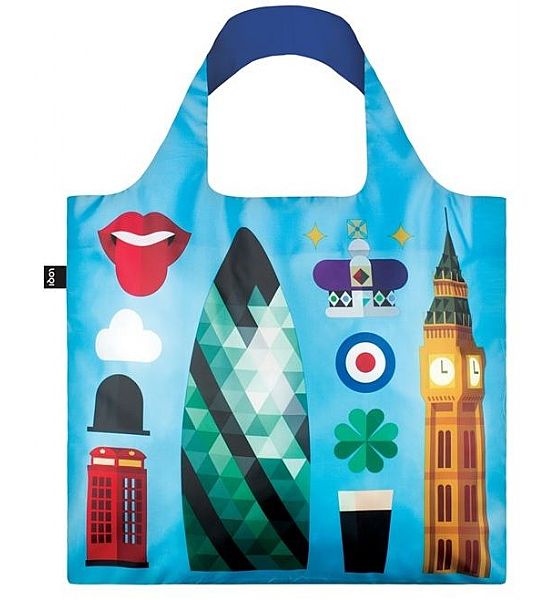 Nákupní taška LOQI Londýn 50x42 cm