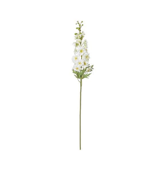 Umělá květina Silk-ka Delphinium bílá 91cm