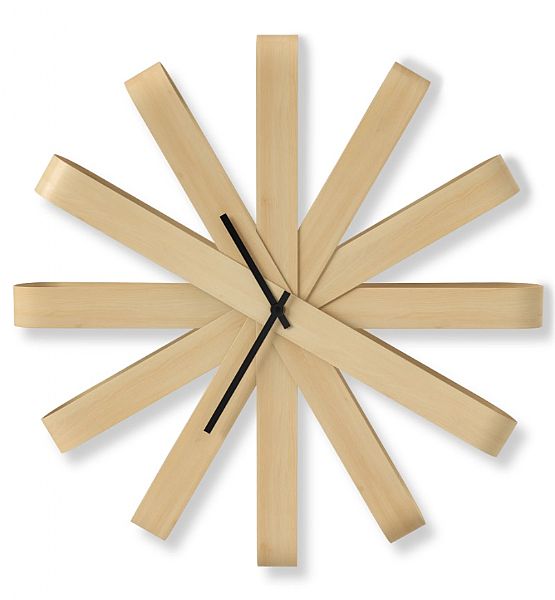 Nástěnné hodiny Umbra Ribbonwood dřevo 51cm
