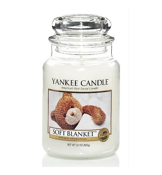 Vonná svíčka Yankee Candle Soft Blanket classic velký 623g/150hod