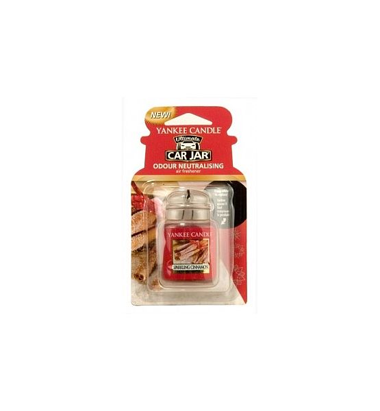 Vůně do auta Yankee Candle visačka Sparkling Cinnamon 1ks