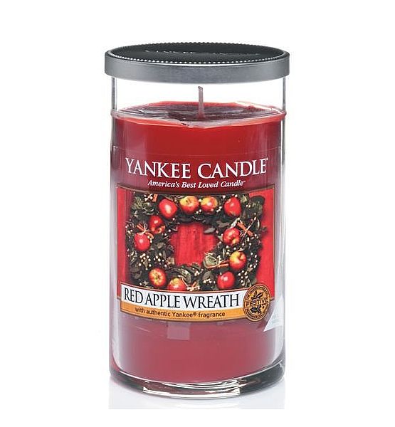 Vonná svíčka Yankee Candle  Red Apple Wreath decor střední 95hod