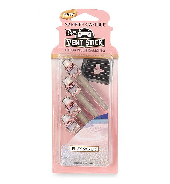 Vůně do auta Yankee Candle kolíčky Pink Sands 4ks