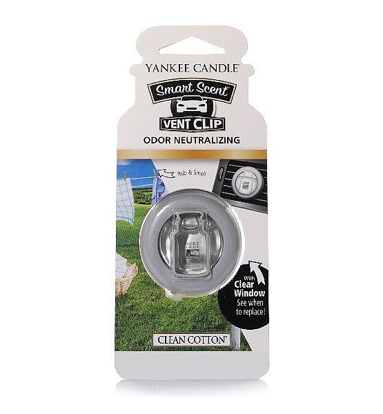 Vůně do auta Yankee Candle clip Clean Cotton 1ks