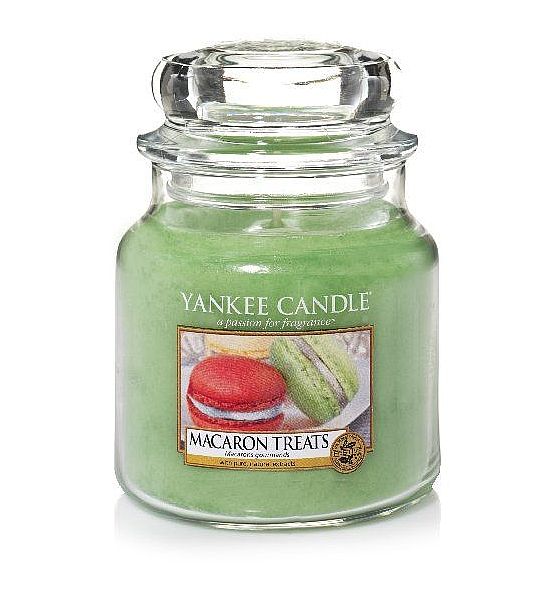 Vonná svíčka Yankee Candle Macaron Treats classic střední 411g/90hod