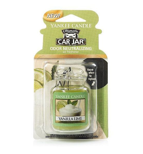 Vůně do auta Yankee Candle visačka Vanilla Lime 1ks