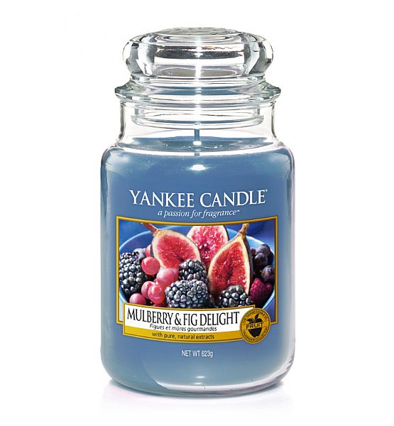 Vonná svíčka Yankee Candle Mulberry Fig Delight classic velký 623g/150hod